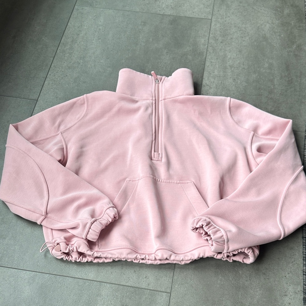 Lululemon Pink Half-Zip Women's Sweatshirt